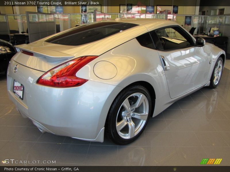 Brilliant Silver / Black 2011 Nissan 370Z Touring Coupe