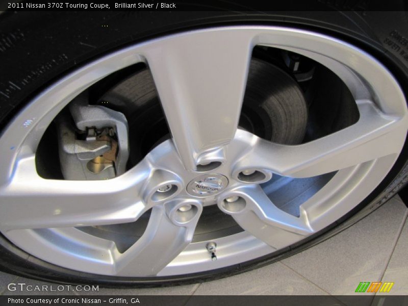 Brilliant Silver / Black 2011 Nissan 370Z Touring Coupe