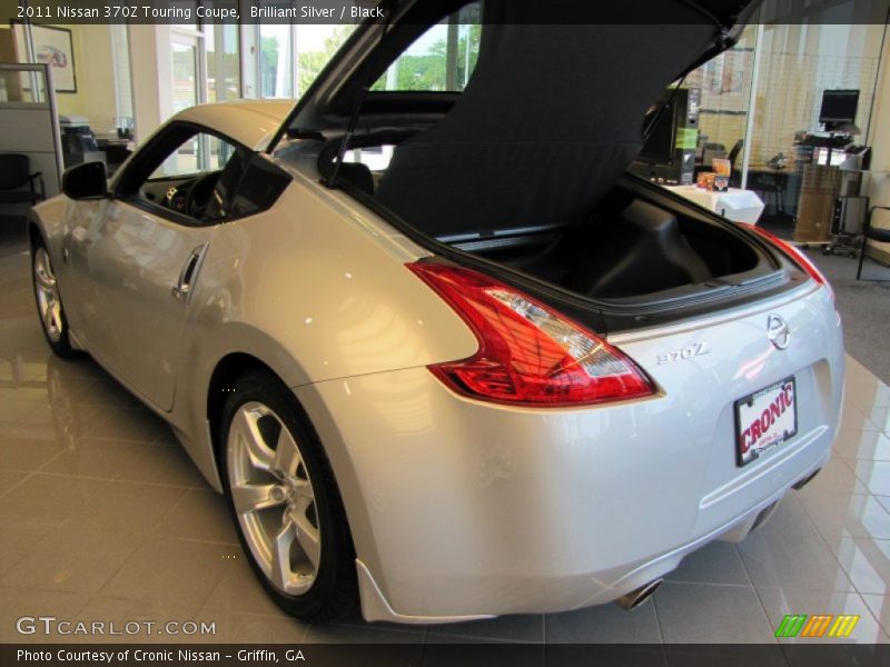 Brilliant Silver / Black 2011 Nissan 370Z Touring Coupe