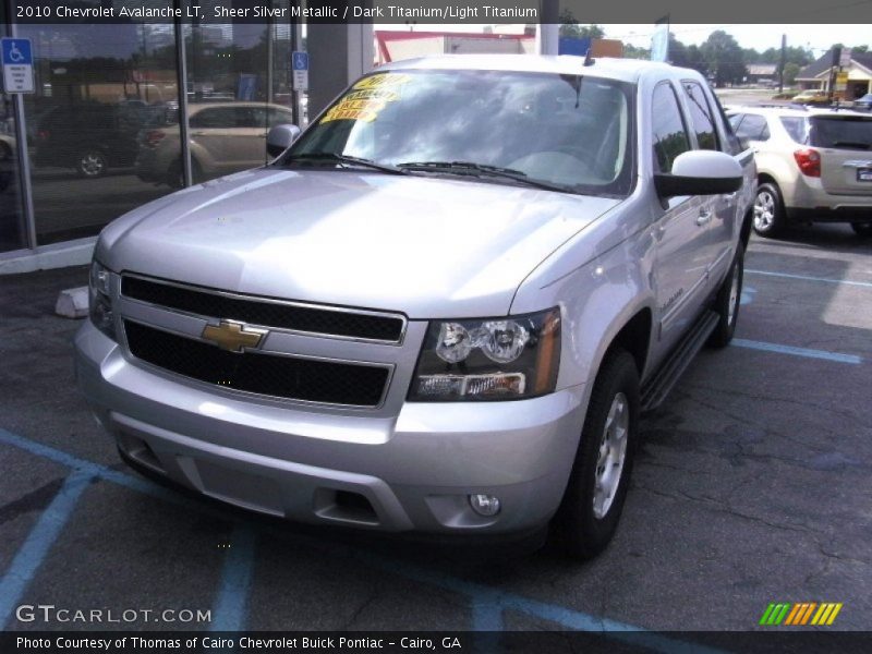Sheer Silver Metallic / Dark Titanium/Light Titanium 2010 Chevrolet Avalanche LT