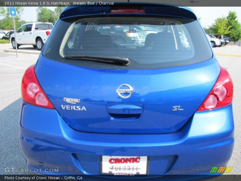 Metallic Blue / Charcoal 2011 Nissan Versa 1.8 SL Hatchback