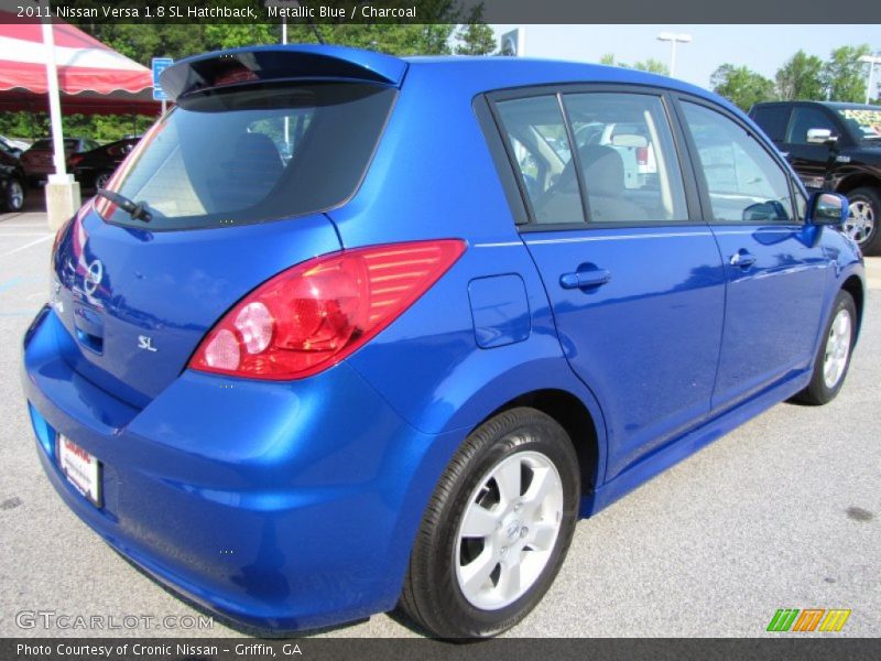 Metallic Blue / Charcoal 2011 Nissan Versa 1.8 SL Hatchback