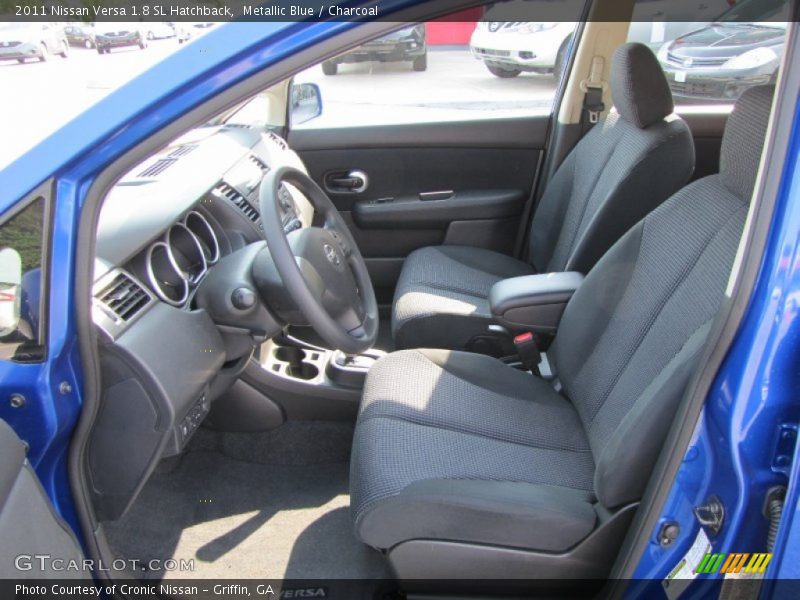 Metallic Blue / Charcoal 2011 Nissan Versa 1.8 SL Hatchback