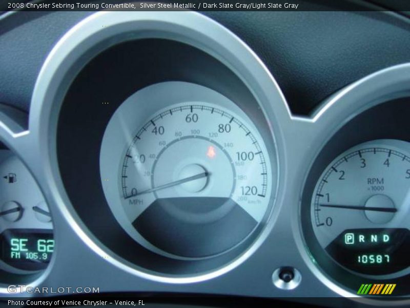 Silver Steel Metallic / Dark Slate Gray/Light Slate Gray 2008 Chrysler Sebring Touring Convertible