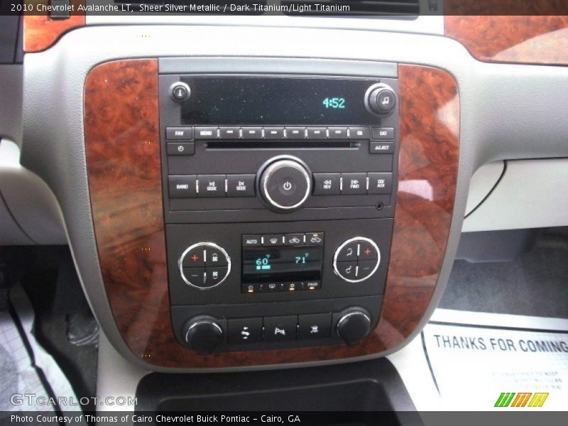 Controls of 2010 Avalanche LT