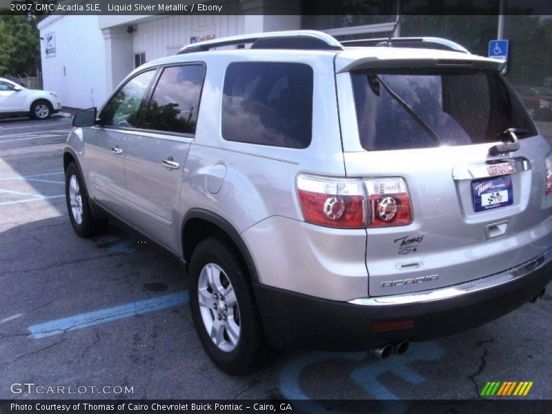 Liquid Silver Metallic / Ebony 2007 GMC Acadia SLE