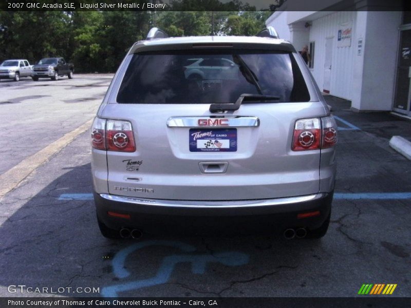 Liquid Silver Metallic / Ebony 2007 GMC Acadia SLE