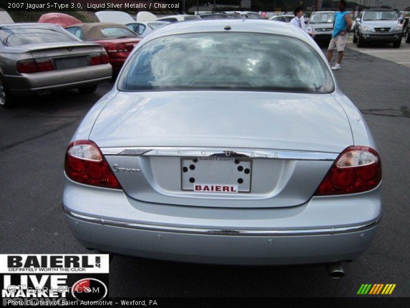 Liquid Silver Metallic / Charcoal 2007 Jaguar S-Type 3.0