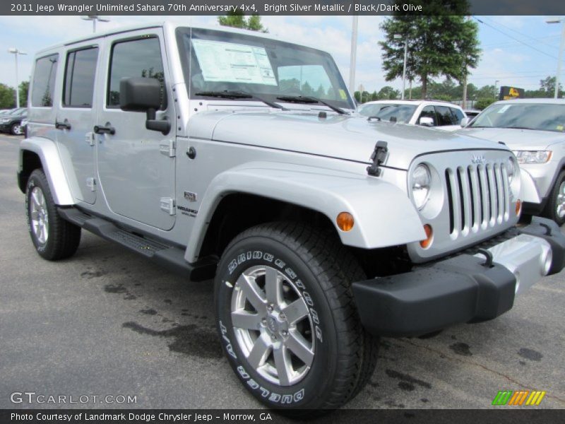 Front 3/4 View of 2011 Wrangler Unlimited Sahara 70th Anniversary 4x4