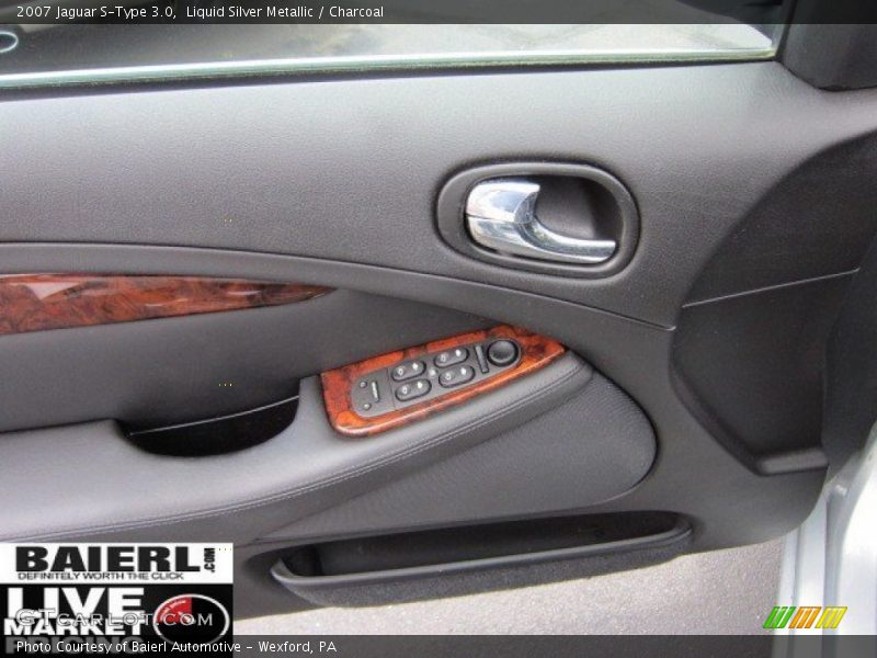 Liquid Silver Metallic / Charcoal 2007 Jaguar S-Type 3.0