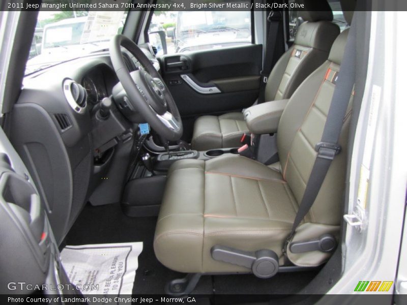  2011 Wrangler Unlimited Sahara 70th Anniversary 4x4 Black/Dark Olive Interior