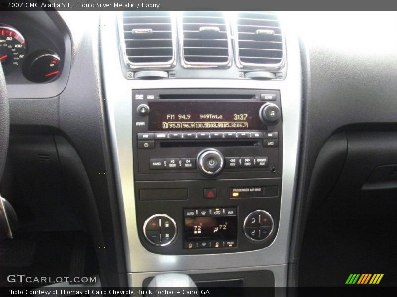 Liquid Silver Metallic / Ebony 2007 GMC Acadia SLE