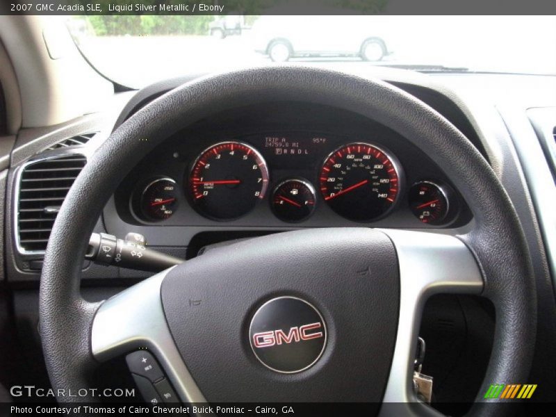 Liquid Silver Metallic / Ebony 2007 GMC Acadia SLE