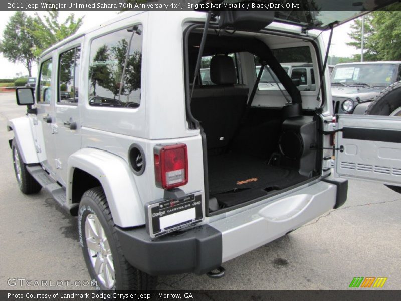 Bright Silver Metallic / Black/Dark Olive 2011 Jeep Wrangler Unlimited Sahara 70th Anniversary 4x4