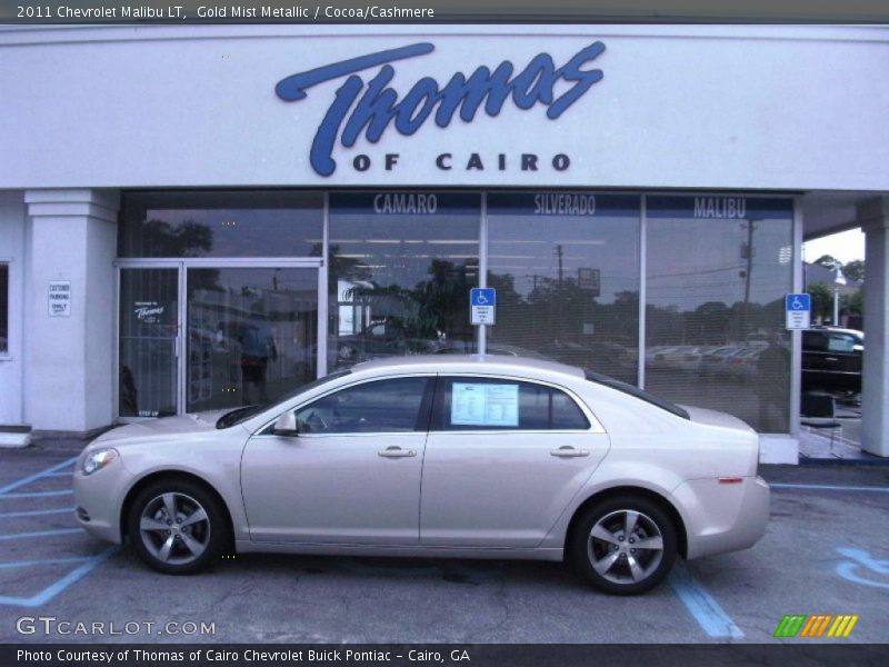 Gold Mist Metallic / Cocoa/Cashmere 2011 Chevrolet Malibu LT