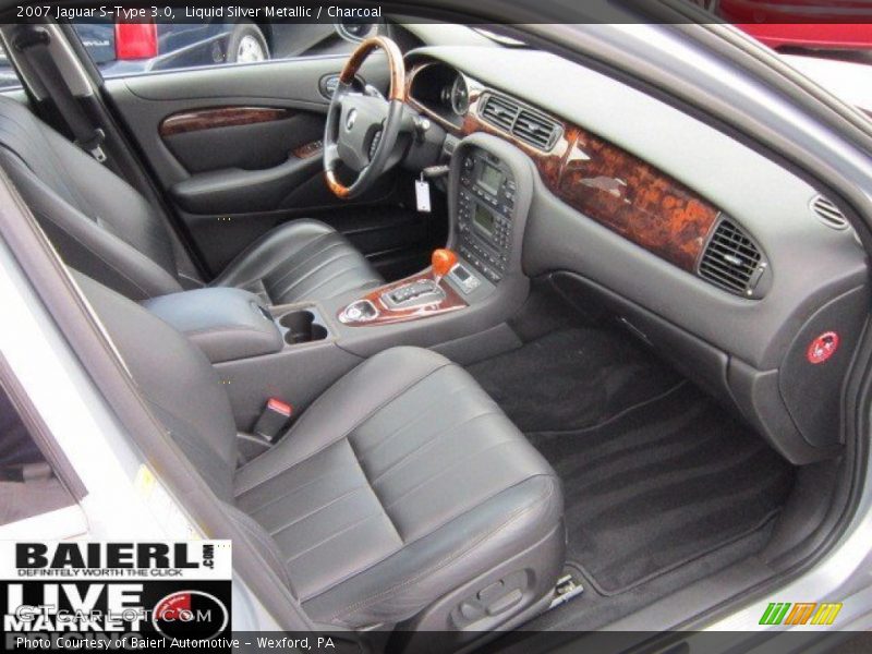 Liquid Silver Metallic / Charcoal 2007 Jaguar S-Type 3.0