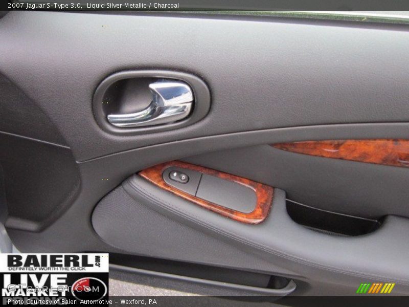 Liquid Silver Metallic / Charcoal 2007 Jaguar S-Type 3.0