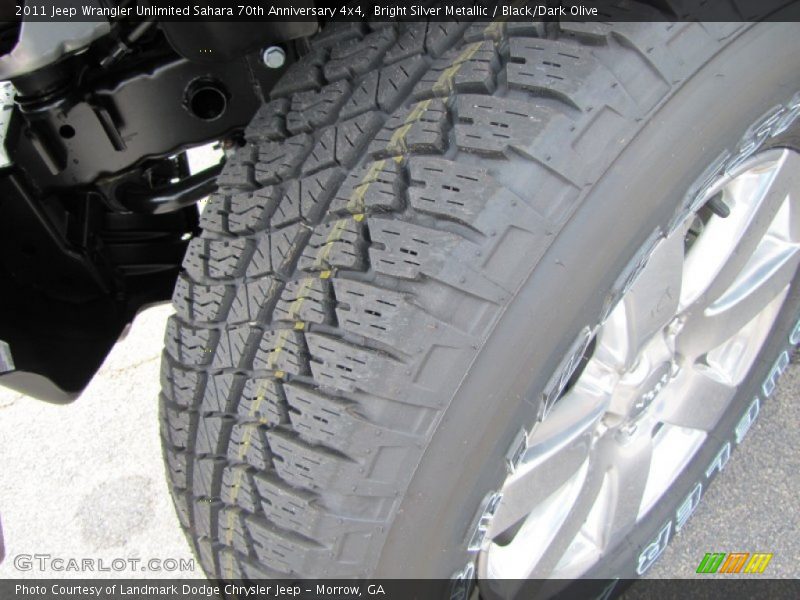 Bright Silver Metallic / Black/Dark Olive 2011 Jeep Wrangler Unlimited Sahara 70th Anniversary 4x4