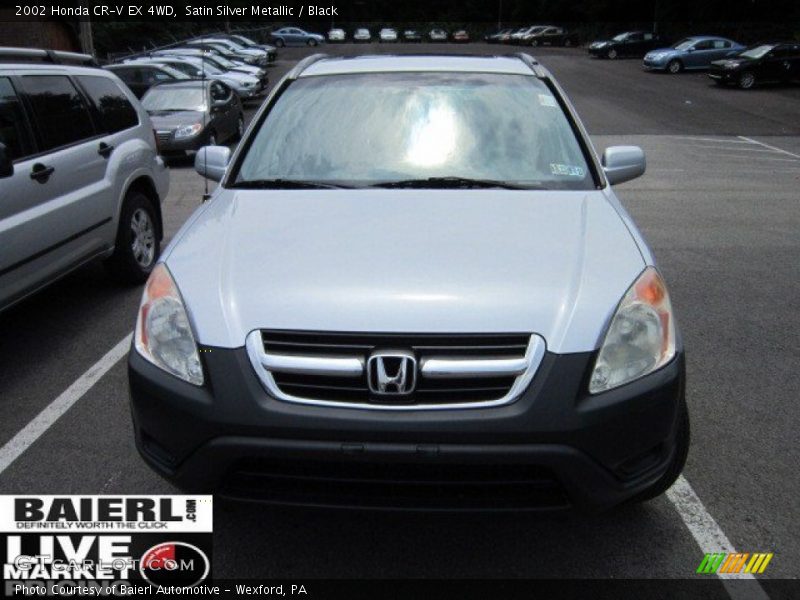 Satin Silver Metallic / Black 2002 Honda CR-V EX 4WD