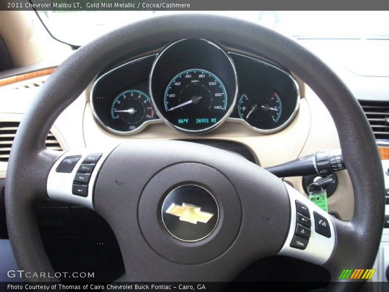 Gold Mist Metallic / Cocoa/Cashmere 2011 Chevrolet Malibu LT