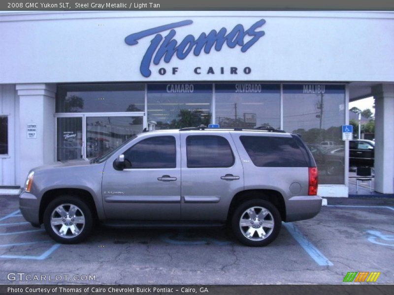 Steel Gray Metallic / Light Tan 2008 GMC Yukon SLT