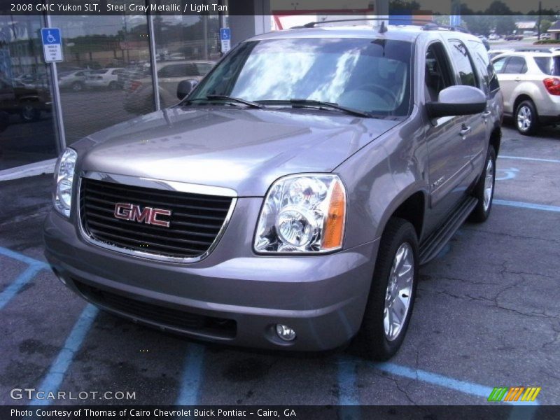 Steel Gray Metallic / Light Tan 2008 GMC Yukon SLT