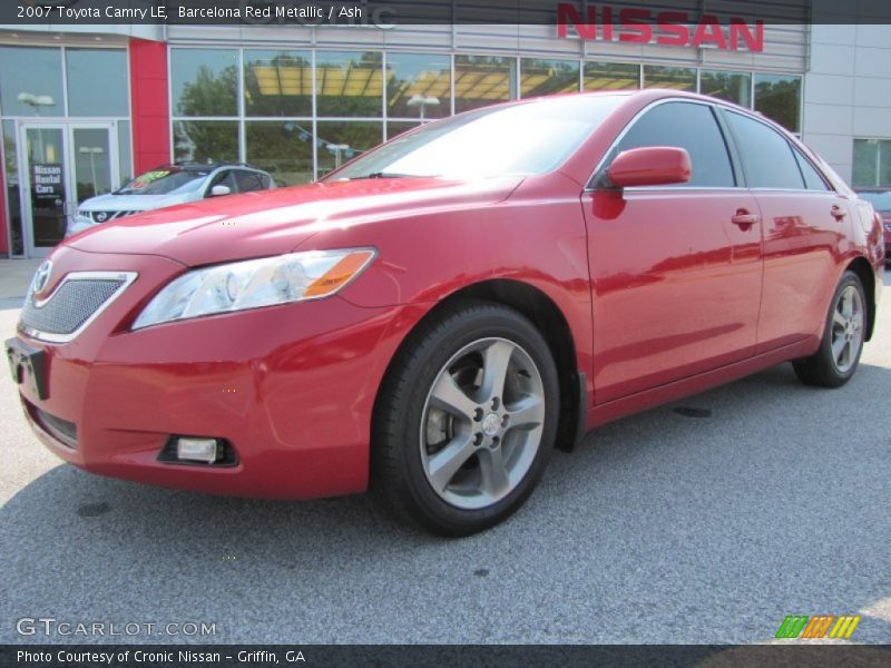 Barcelona Red Metallic / Ash 2007 Toyota Camry LE