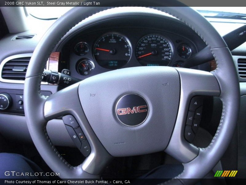 Steel Gray Metallic / Light Tan 2008 GMC Yukon SLT