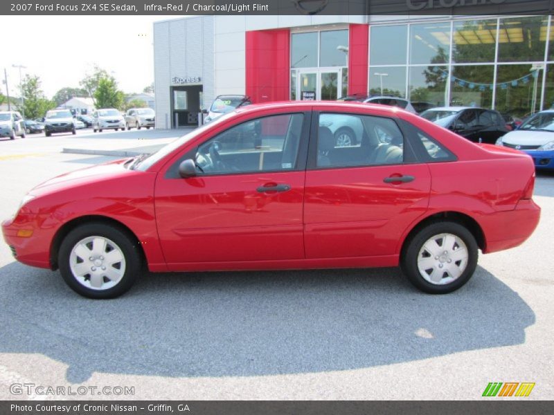 Infra-Red / Charcoal/Light Flint 2007 Ford Focus ZX4 SE Sedan