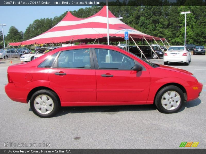 Infra-Red / Charcoal/Light Flint 2007 Ford Focus ZX4 SE Sedan