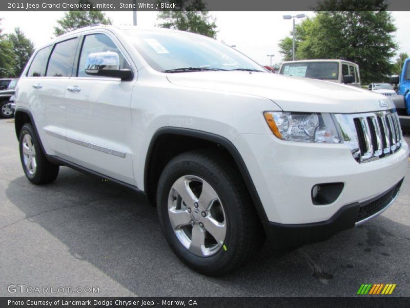 Stone White / Black 2011 Jeep Grand Cherokee Limited