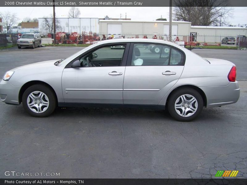 Silverstone Metallic / Titanium Gray 2008 Chevrolet Malibu Classic LS Sedan
