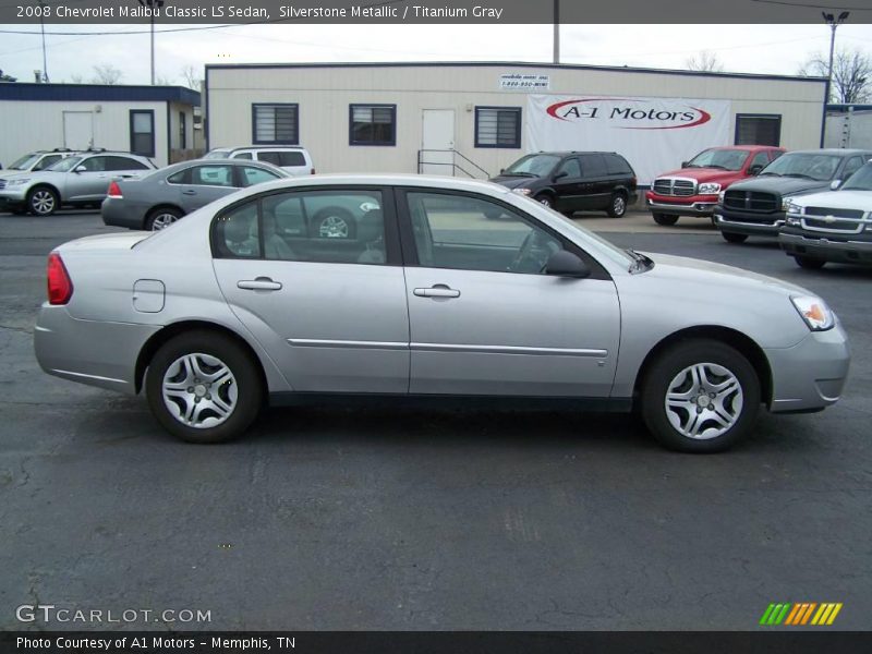 Silverstone Metallic / Titanium Gray 2008 Chevrolet Malibu Classic LS Sedan