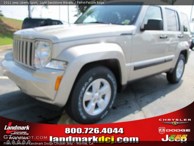 Light Sandstone Metallic / Pastel Pebble Beige 2011 Jeep Liberty Sport