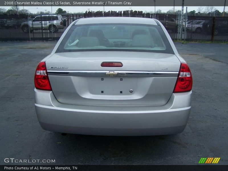 Silverstone Metallic / Titanium Gray 2008 Chevrolet Malibu Classic LS Sedan