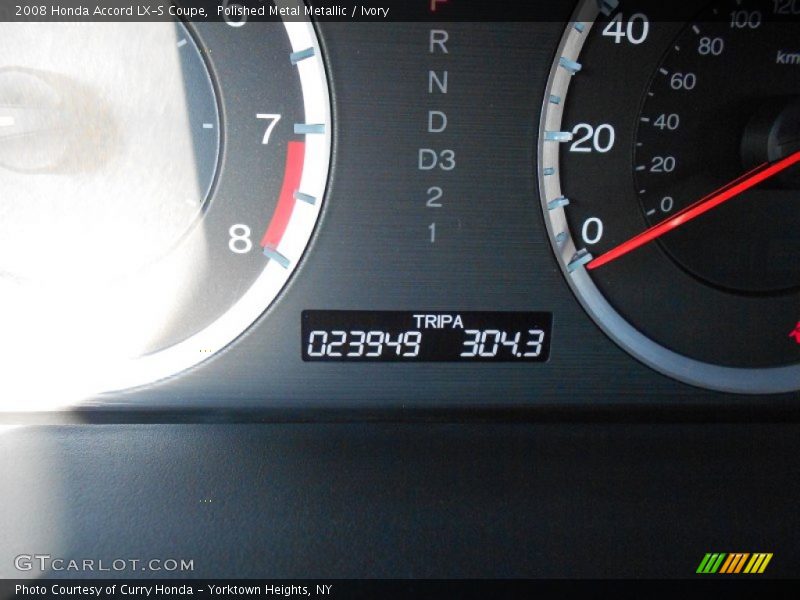 Polished Metal Metallic / Ivory 2008 Honda Accord LX-S Coupe