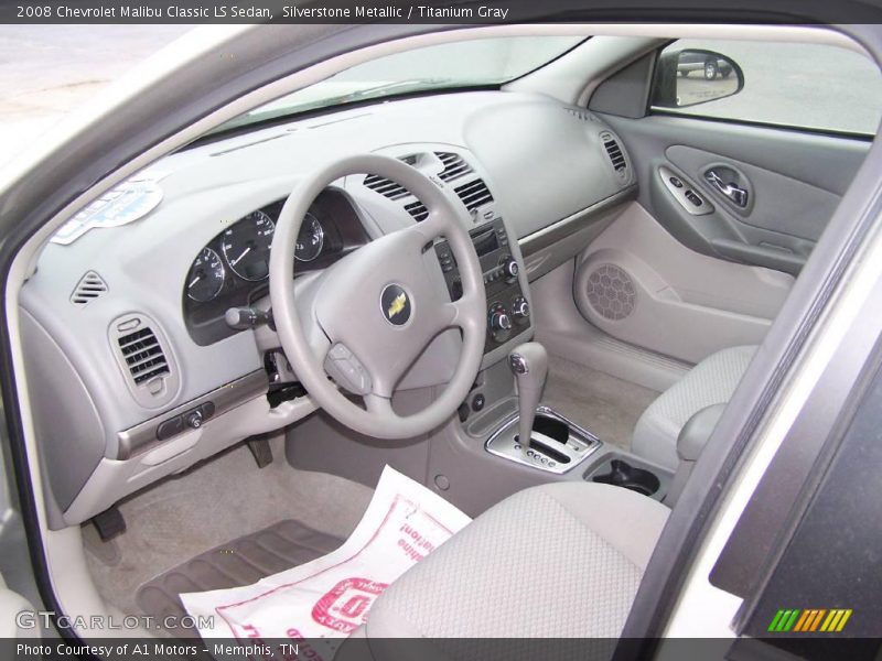 Silverstone Metallic / Titanium Gray 2008 Chevrolet Malibu Classic LS Sedan