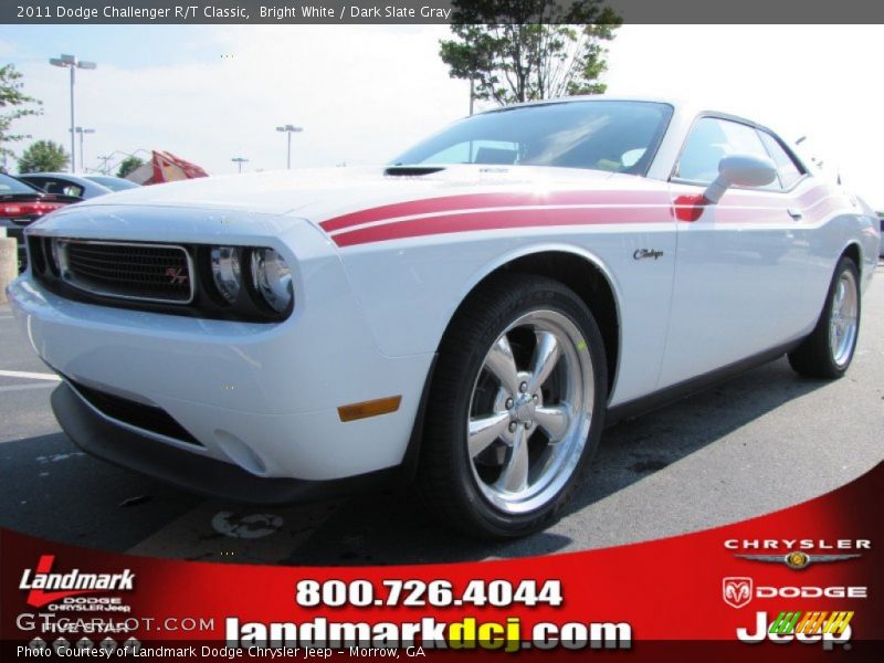 Bright White / Dark Slate Gray 2011 Dodge Challenger R/T Classic