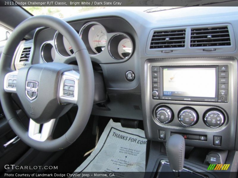 Bright White / Dark Slate Gray 2011 Dodge Challenger R/T Classic