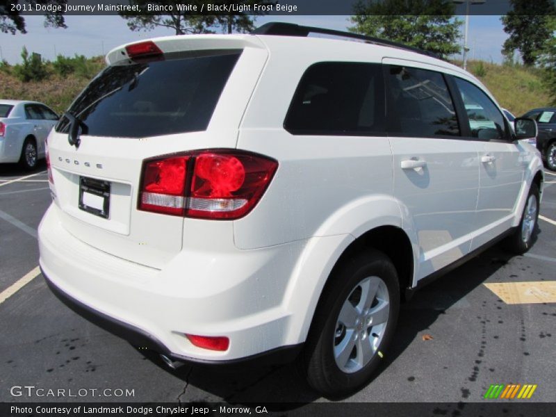 Bianco White / Black/Light Frost Beige 2011 Dodge Journey Mainstreet