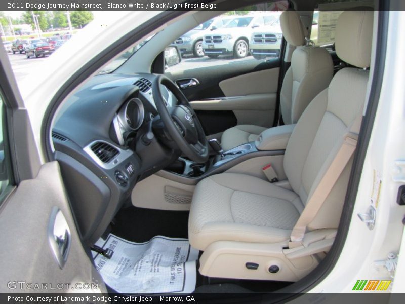 Bianco White / Black/Light Frost Beige 2011 Dodge Journey Mainstreet