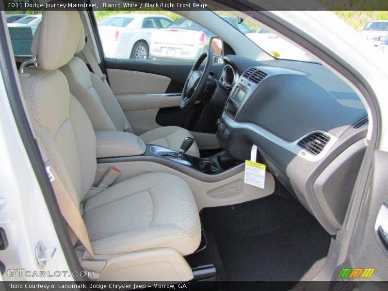 Bianco White / Black/Light Frost Beige 2011 Dodge Journey Mainstreet