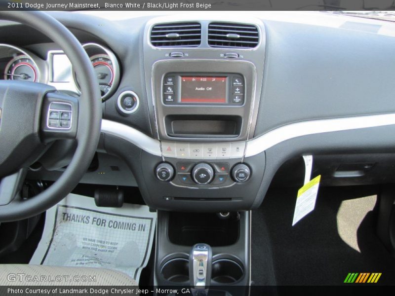 Bianco White / Black/Light Frost Beige 2011 Dodge Journey Mainstreet