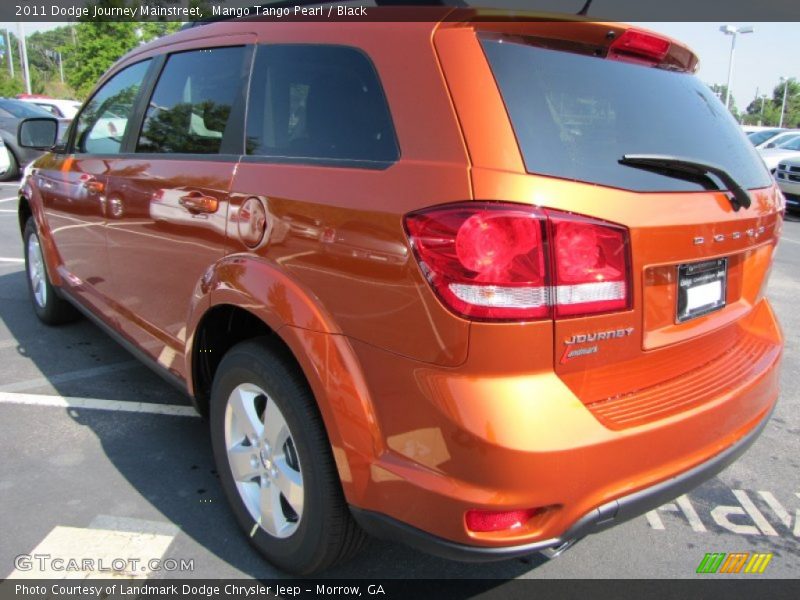 Mango Tango Pearl / Black 2011 Dodge Journey Mainstreet