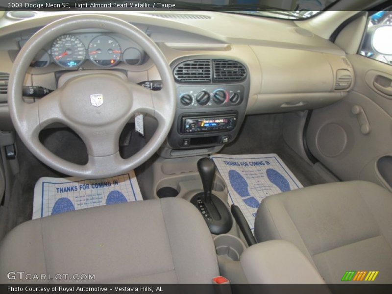 Dashboard of 2003 Neon SE