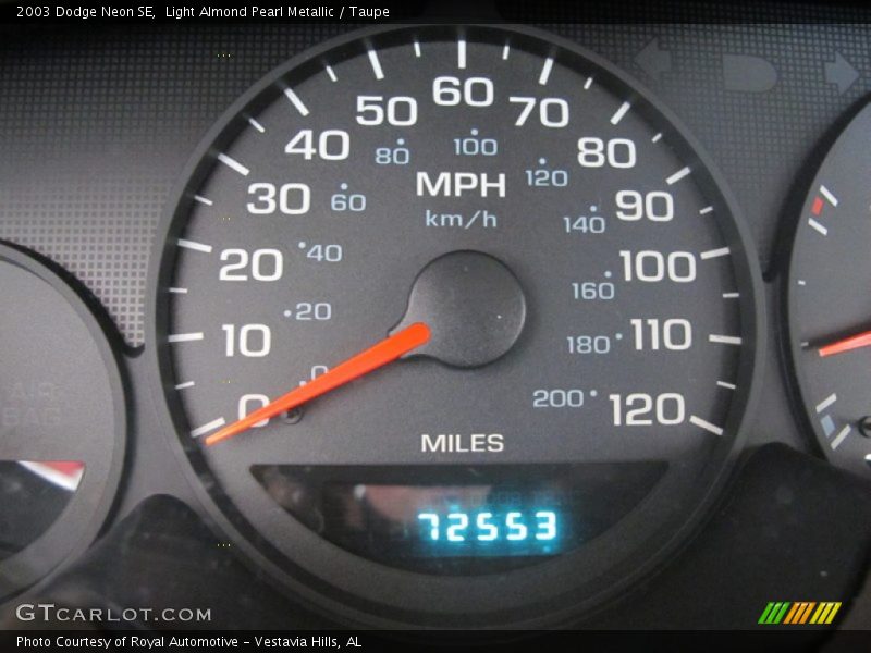Light Almond Pearl Metallic / Taupe 2003 Dodge Neon SE