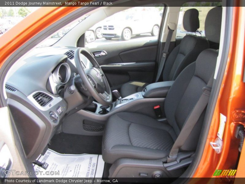 Mango Tango Pearl / Black 2011 Dodge Journey Mainstreet