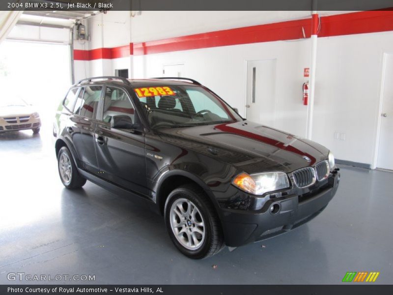 Jet Black / Black 2004 BMW X3 2.5i