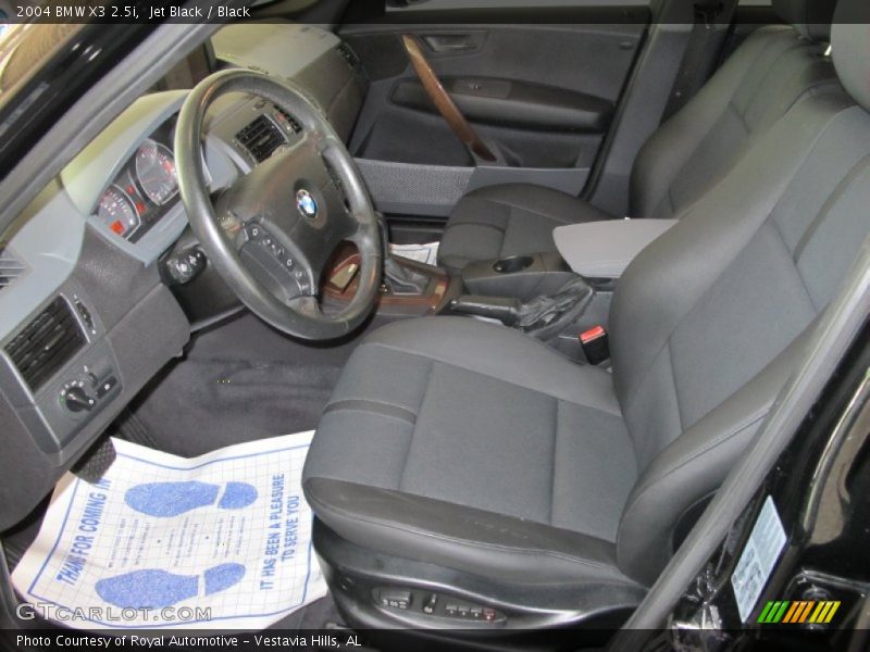 Jet Black / Black 2004 BMW X3 2.5i