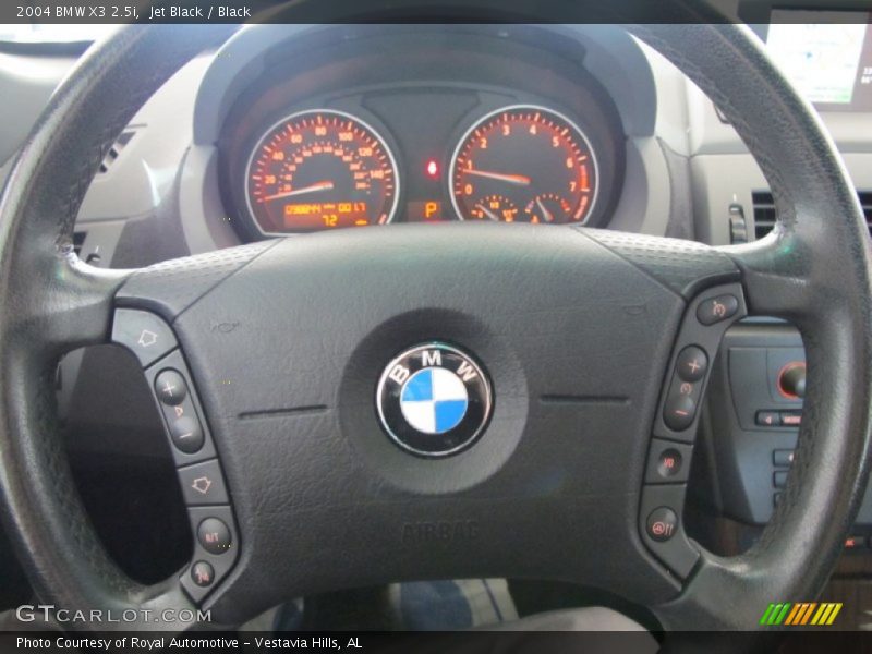 Jet Black / Black 2004 BMW X3 2.5i